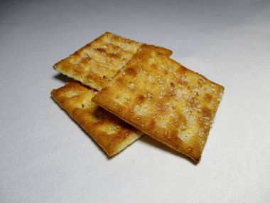 A photo of all the pastries in a square shape on a white background