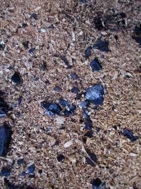 Ahşap endüstrisi talaşının soyut arkaplanı                             