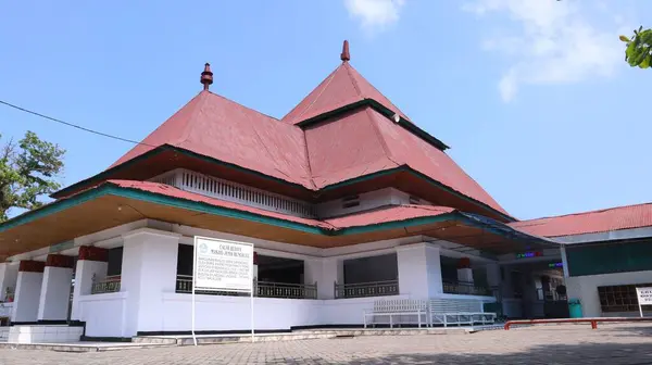 Бенгкулу Індонезія Серпня 2023 Року Мечеть Джамі Опівдні Відкрита Першим — стокове фото