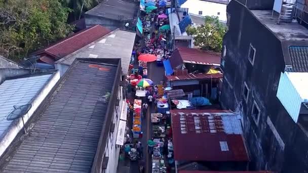 Drone Air Friday Market Din Thai Muang Thailanda Imagini Înaltă — Videoclip de stoc
