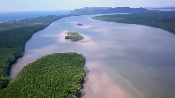 Drone Aerial Hin Lat Sound Phang Nga Thailand High Quality — Wideo stockowe