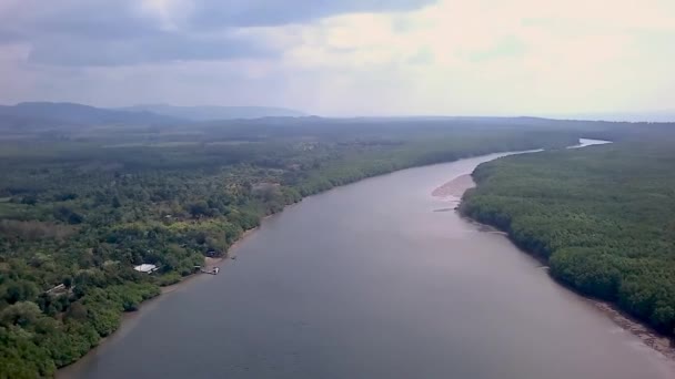 Drone Aerial Hin Lat Sound Phang Nga Thailand High Quality — Αρχείο Βίντεο