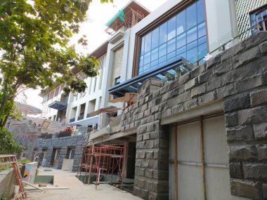 looks like a building project that is almost finished. Bali - Indonesia ; December 20, 2022.