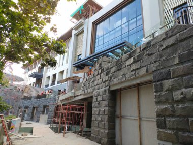 looks like a building project that is almost finished. Bali - Indonesia ; December 20, 2022.