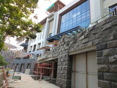 looks like a building project that is almost finished. Bali - Indonesia ; December 20, 2022.