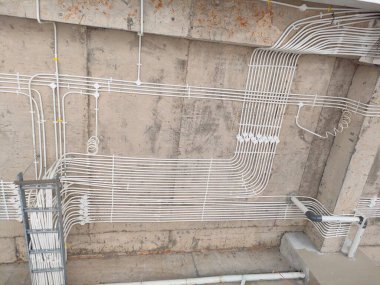 electrical installation in building projects. Bali - Indonesia ; December 20, 2022.