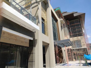 looks like a building project that is almost finished. Bali - Indonesia ; December 20, 2022.