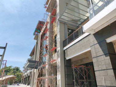 looks like a building project that is almost finished. Bali - Indonesia ; December 20, 2022.