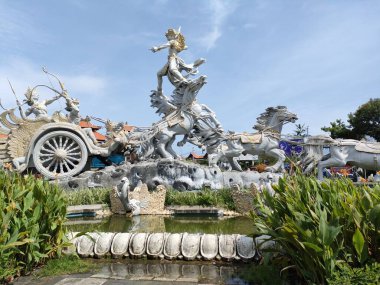 the statue in the Gatotkaca warrior park, beautiful art. Bali - Indonesia ; January 1, 2023.