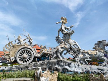 the statue in the Gatotkaca warrior park, beautiful art. Bali - Indonesia ; January 1, 2023.