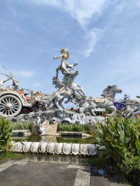 the statue in the Gatotkaca warrior park, beautiful art. Bali - Indonesia ; January 1, 2023.