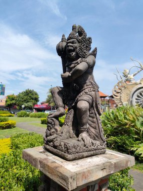 the statue in the Gatotkaca warrior park, beautiful art. Bali - Indonesia ; January 1, 2023.