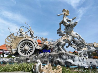 the statue in the Gatotkaca warrior park, beautiful art. Bali - Indonesia ; January 1, 2023.