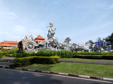 the statue in the Gatotkaca warrior park, beautiful art. Bali - Indonesia ; January 1, 2023.