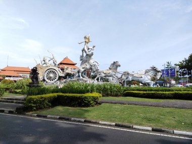 the statue in the Gatotkaca warrior park, beautiful art. Bali - Indonesia ; January 1, 2023.