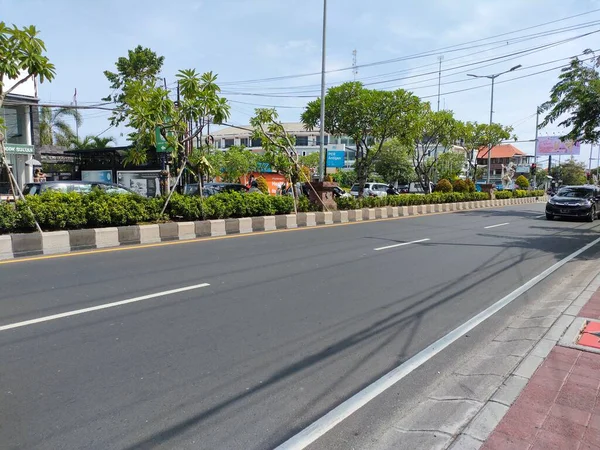 the traffic on the street was light, after last night's new years event. Bali - Indonesia ; January 1, 2023.