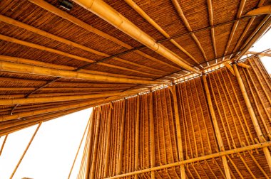 Bamboo roof in Chiangmai province, Thailand.