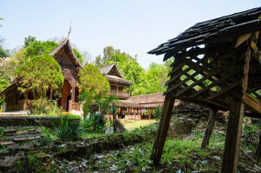 Landscape of Wat Luang Khun Win in Chiangmai Province, Thailand.
