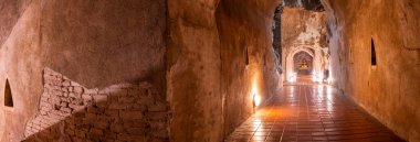 Panorama of Ancient Tunnel at Wat Umong, Chiang Mai Province.