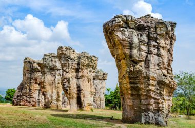 Mor Hin Khao or Stone Henge of Thailand at Phu Laenkha National Park, Chaiyaphum province.
