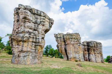 Mor Hin Khao or Stone Henge of Thailand at Phu Laenkha National Park, Chaiyaphum province.
