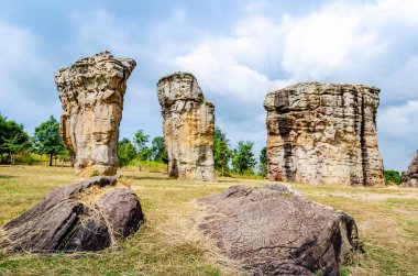 Mor Hin Khao or Stone Henge of Thailand at Phu Laenkha National Park, Chaiyaphum province.