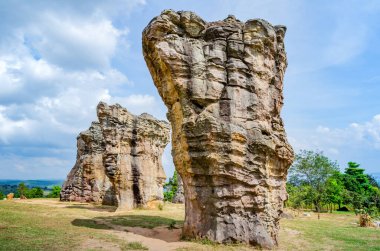 Mor Hin Khao or Stone Henge of Thailand at Phu Laenkha National Park, Chaiyaphum province.