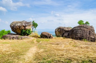Strange shaped stone at Mor Hin Khao,  Chaiyaphum province.