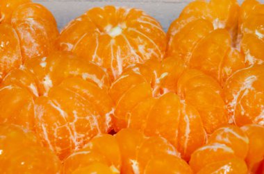 Group of fresh mandarin oranges, Thailand.