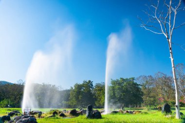 Sankampaeng Hot Spring in Chiang Mai Province, Thailand.