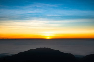 Mountain view during sunrise at Mon Sone View Point, Chiang Mai Province.
