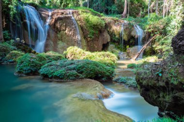 Thansawan Waterfall in Doi Phu Nang National Park, Phayao Province.