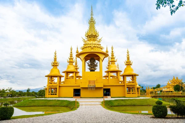 Beautiful Golden Building or Ganesha Exhibition Building at Wat Rong Khun