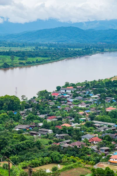Mekong River View Chiang Saen City Chiang Rai Province Thailand — Stok fotoğraf