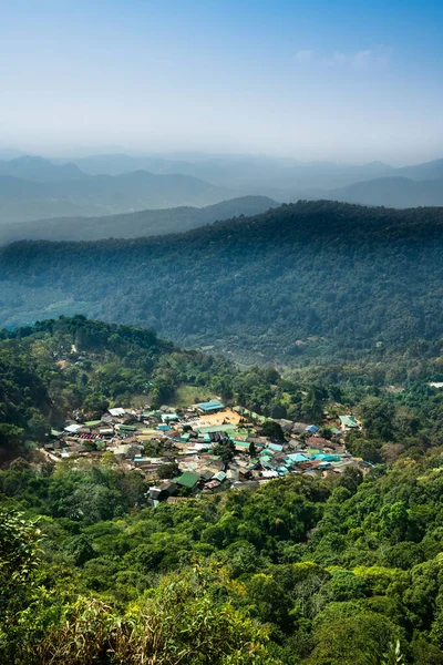 Doi Pui Mong Village Valley Chiangmai Province — Stok fotoğraf