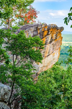 Pha Hua Reua Cliff with Mountain View in Phayao Province, Thailand.