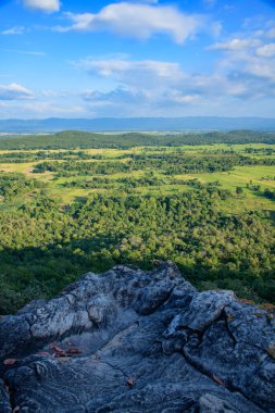 Natural View at Pha Hua Reua Cliff in Phayao Province, Thailand.