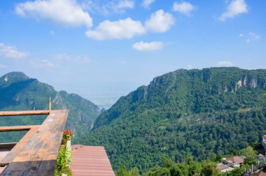 Beautiful Mountain View at Pha Hi Village, Chiang Rai Province.