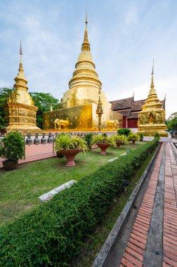 Wat Phra Sing Waramahavihan is the temple that is very important in Chiang Mai province, Thailand.