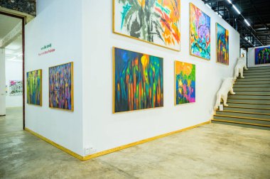 NAN, THAILAND - November 5, 2020 : Nan Riverside Art Gallery in Tha Wang Pha District, Thailand.