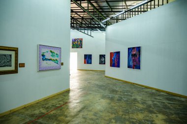 NAN, THAILAND - November 5, 2020 : Nan Riverside Art Gallery in Tha Wang Pha District, Thailand.