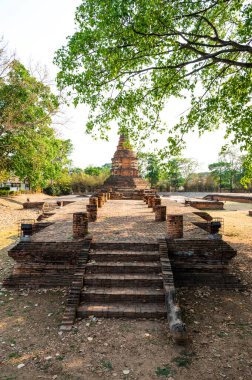 Panorama view of I-Kang temple or Wat I-Kang, Chiang Mai province.