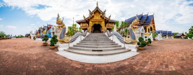 Panorama of Wat Den Salee Sri Muang Gan or Ban Den temple, Chiang Mai province.