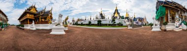 Panorama of Wat Den Salee Sri Muang Gan or Ban Den temple, Chiang Mai province.