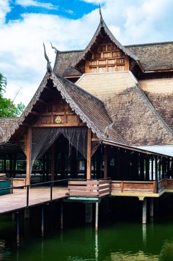 Lanna style building in Analyo Thipayaram temple, Thailand.