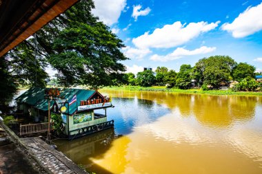 CHIANGMAI, THAILAND - September 12, 2019 : Ping river in Chiangmai province, Thailand.