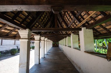 The corridor in Intharawat temple, Chiangmai province.