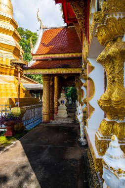 Thai style church in Phrathat Chom Sin temple, Phayao province.