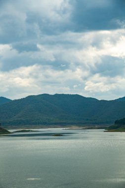 Natural view at Mae Kuang Udom Thara dam, Thailand.