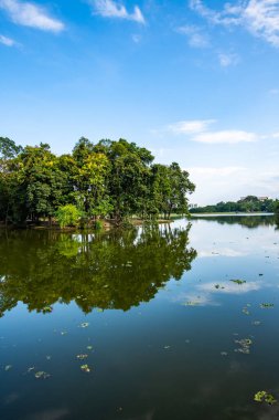 Ang Kaew Reservoir in Chiang Mai University, Thailand.